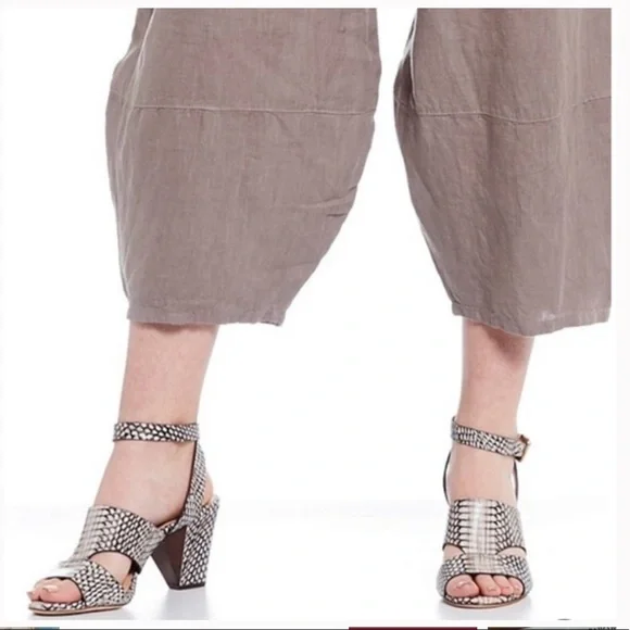 Antonio Melani Snakeskin Sandal Heels - Picture 3 of 12